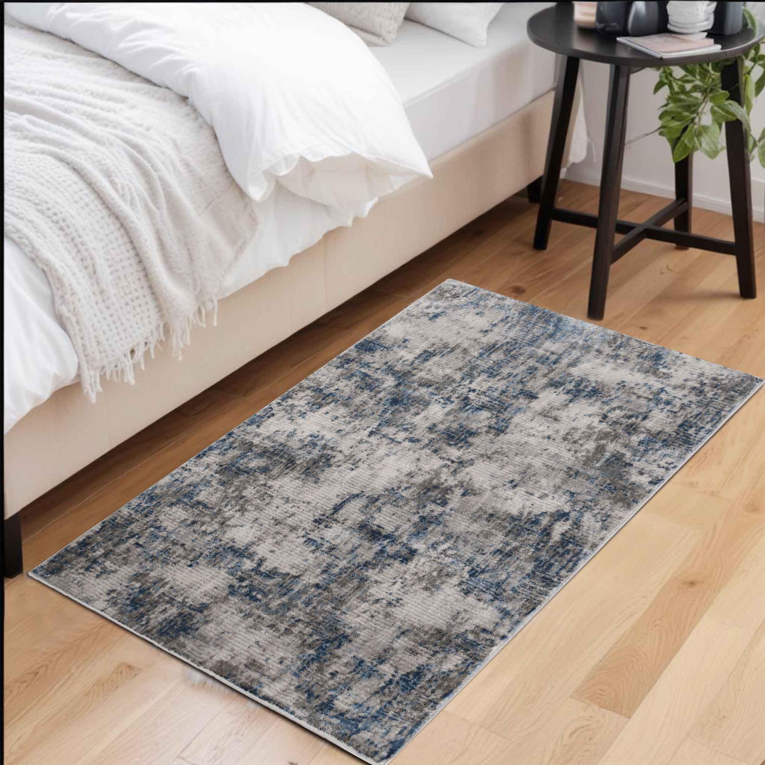 Euphemia Distressed Abstract Eclectic Modern Indoor Area Rug or Runner - Soft Bohemian Style Carpet for Living Room, Bedroom, Office Decor