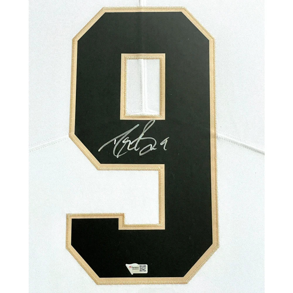 Drew Brees Autographed New Orleans Saints Framed White Jersey - Officially Licensed NFL Memorabilia - Perfect for Sports Fans, Man Cave Decor, and Collectors Gift