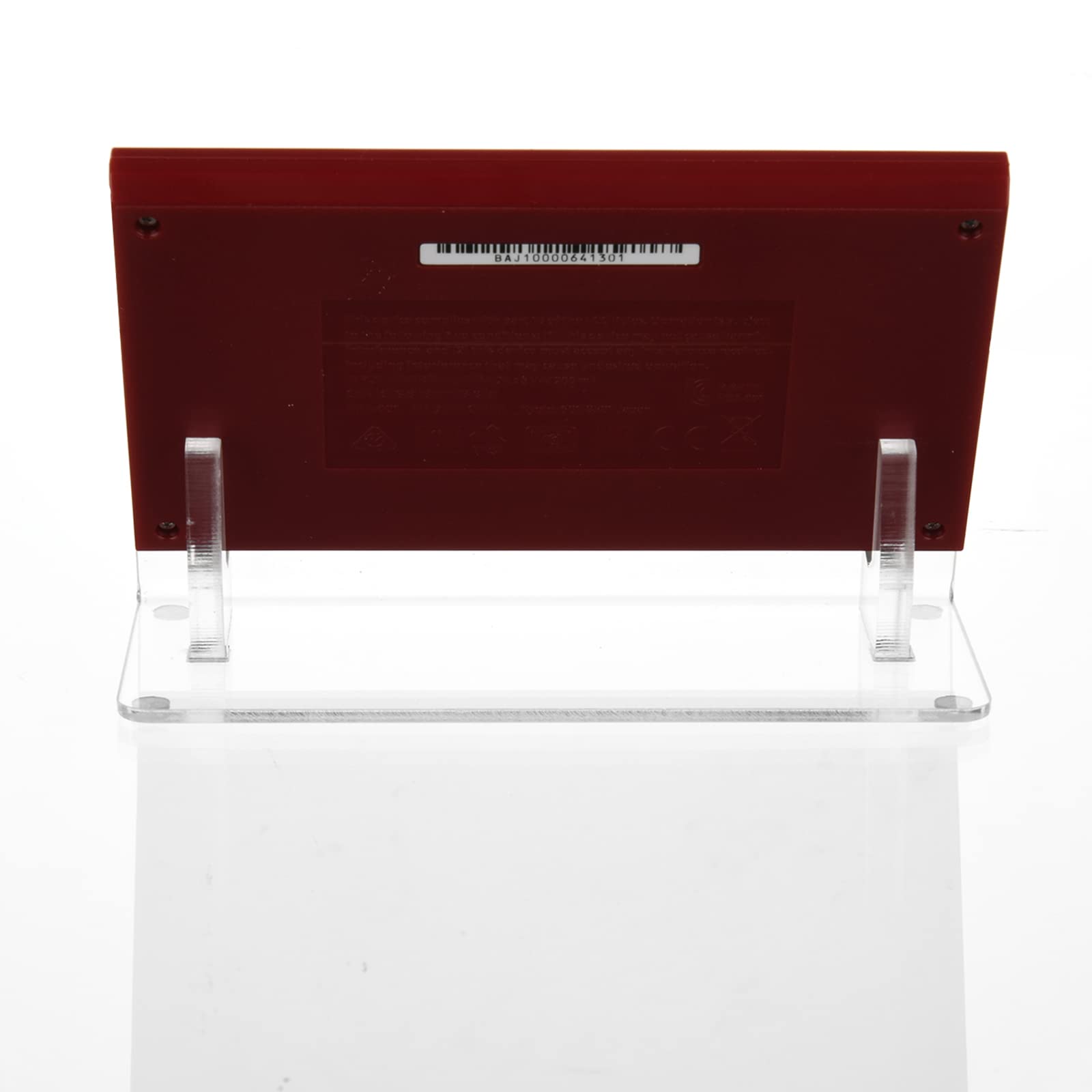 Clear Acrylic Display Stand for Nintendo New Game & Watch Handheld Console - Durable Holder for Showcasing and Protecting Your Portable Gaming Device at Home or Office