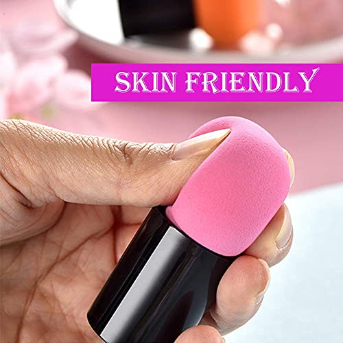 Fameza 3-Piece Mushroom Makeup Sponge Set - Latex-Free Cosmetic Blender Puff for Flawless Foundation & Concealer Application - Perfect for Daily Makeup, Travel & Professional Use
