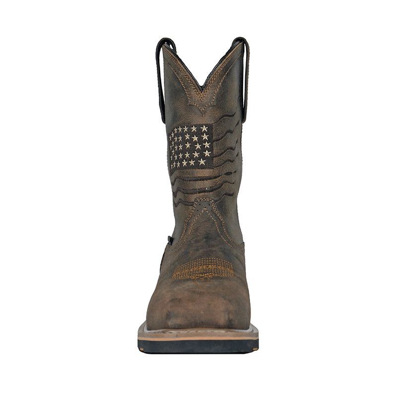 Rushmore Composite Toe Western Boots for Men - Durable Work & Cowboy Boots for Safety & Comfort - Perfect for Construction, Ranch Work & Outdoor Activities