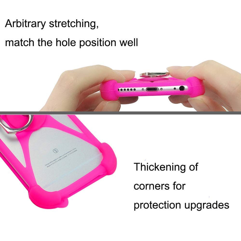 Shockproof 360° Rotate Ring Grip Silicone Bumper Case for Sony Xperia XA2 Ultra/XA/Z5 Premium/XZ/XZs/XZ2 Compact/XZ1 - Orange with Ring | Perfect for Outdoor Activities, Travel & Daily Protection