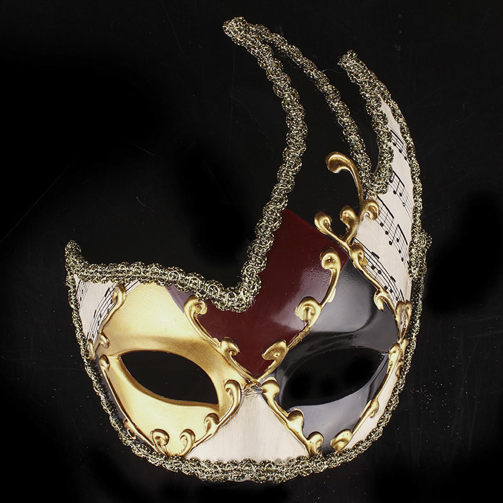 Stylish Men's Venetian Masquerade Mask - Vintage Carnival Costume Mask for Halloween, Cosplay & Mardi Gras Parties - Perfect for Themed Events & Costume Balls