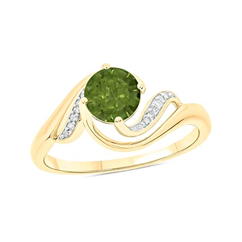 Yellow Gold - Peridot Stone