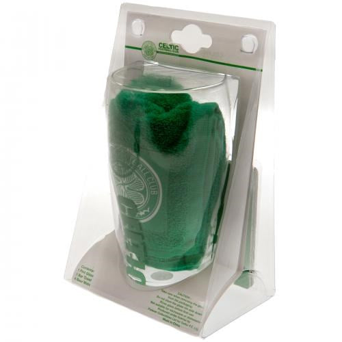 Premium Celtic Mini Bar Set - 4-Piece Whiskey Glass Gift Set with Wooden Stand - Perfect for Home Bar, Gifts & Irish-Themed Parties