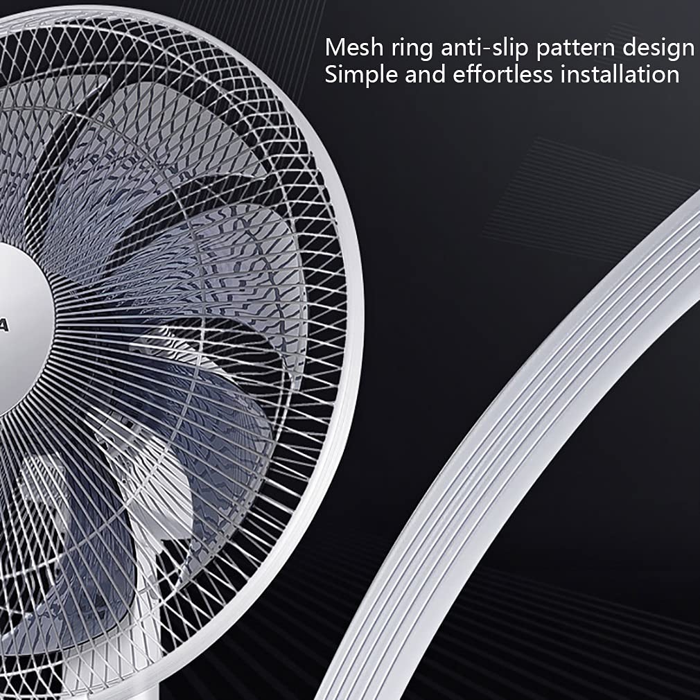 60W Stand Floor Silent Oscillating Fan with Remote - 3 Speed Adjustable Height & Tilt for Bedroom, Living Room & Office Cooling