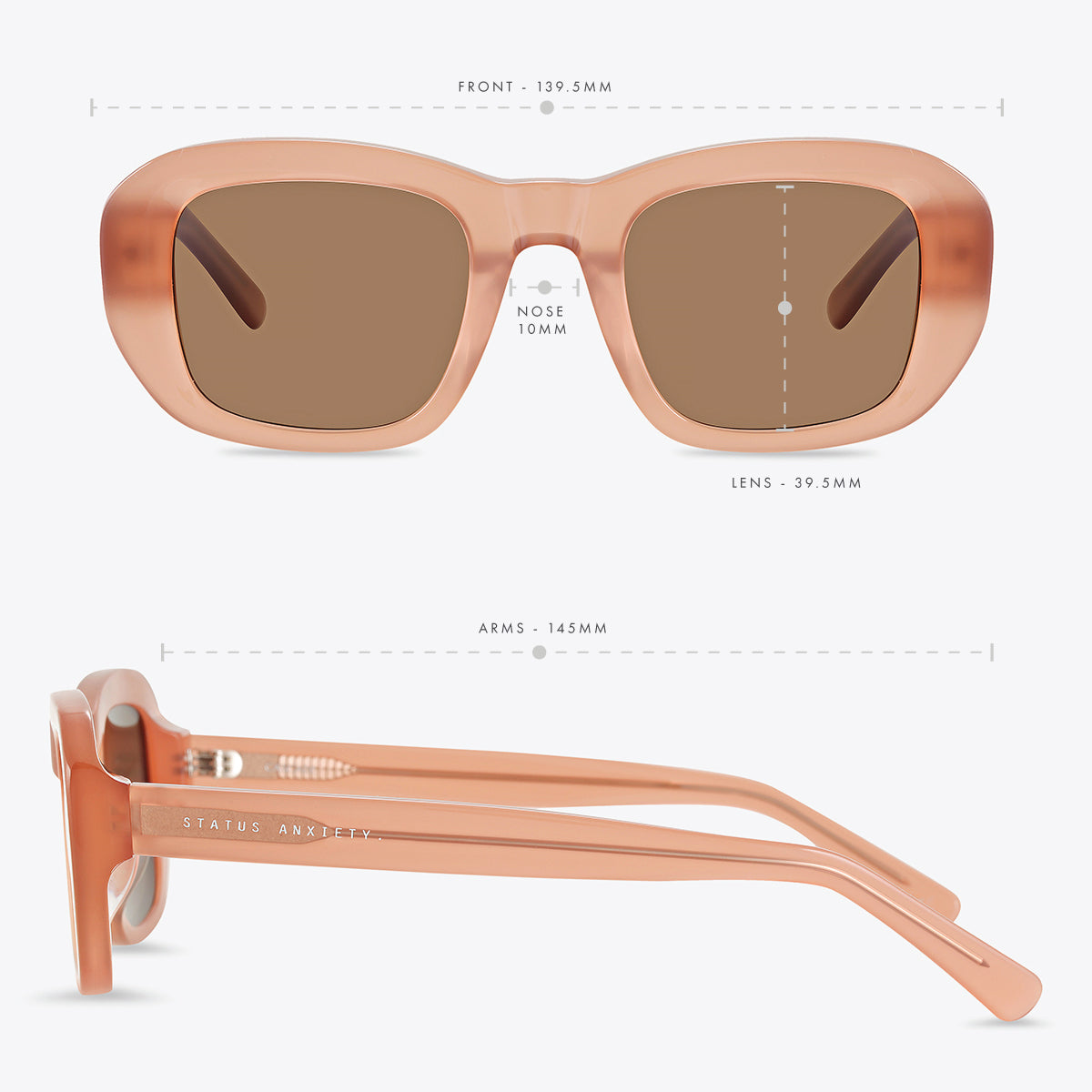 Cascade Sunglasses for Women - Stylish Rose Gold Frame with UV Protection - Perfect for Outdoor Activities, Beach, and Driving