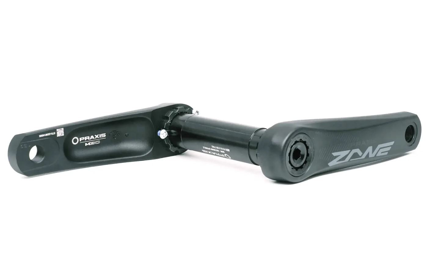 Praxis Zane Youth M30 MTB Crankset - 120mm & 150mm Options for Kids Mountain Bikes | Durable Alloy Cranks for Youth Cycling & Trail Riding