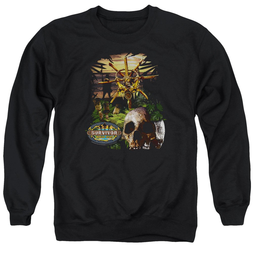 Survivor Jungle Unisex Crewneck Sweatshirt for Men & Women - Comfortable Casual Wear for Outdoor Adventures, Camping & Street Style