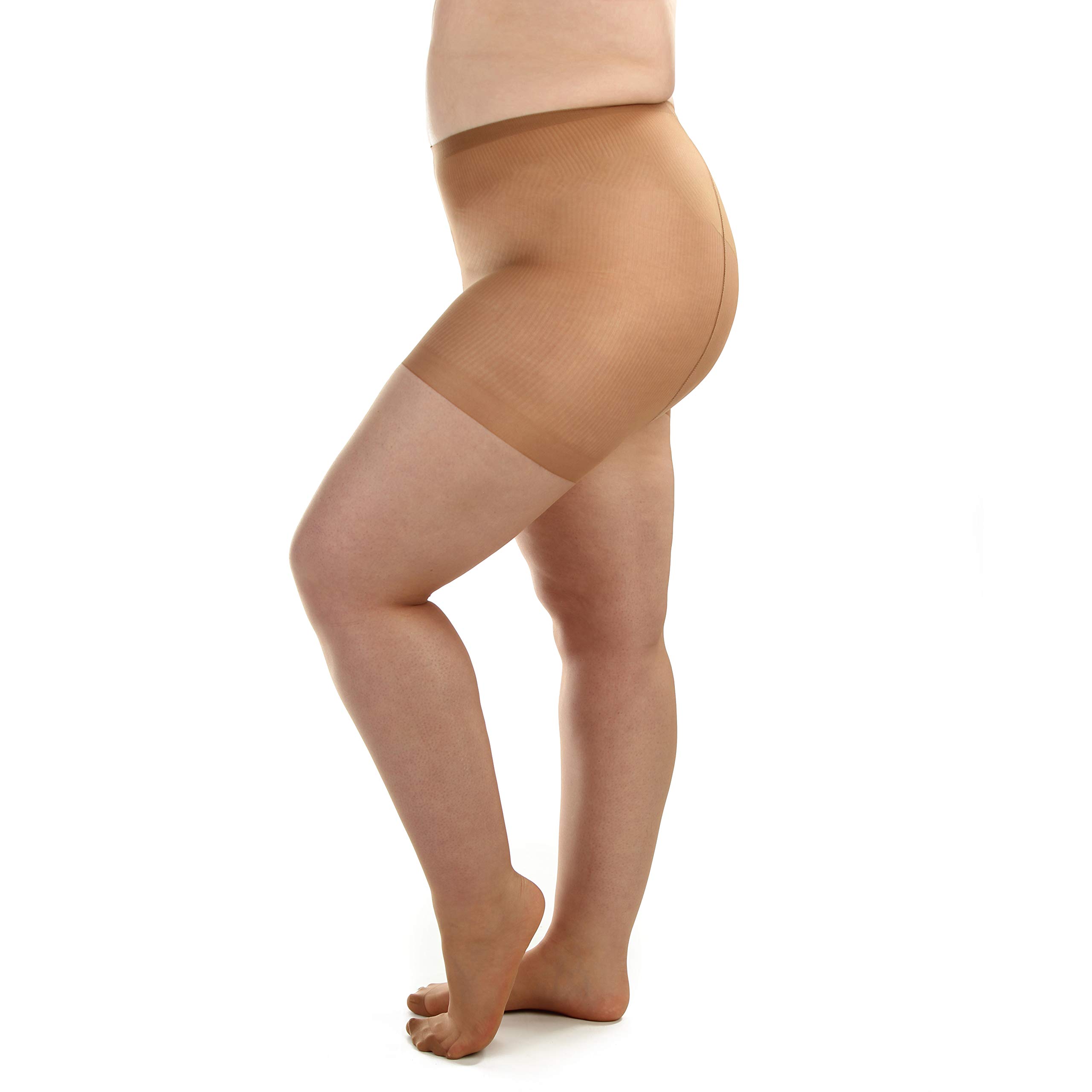 Plus Size Pantyhose for Women - Soft Sheer Queen Tights - Comfortable Stretchy Opaque Tights for Work, Party & Everyday Wear