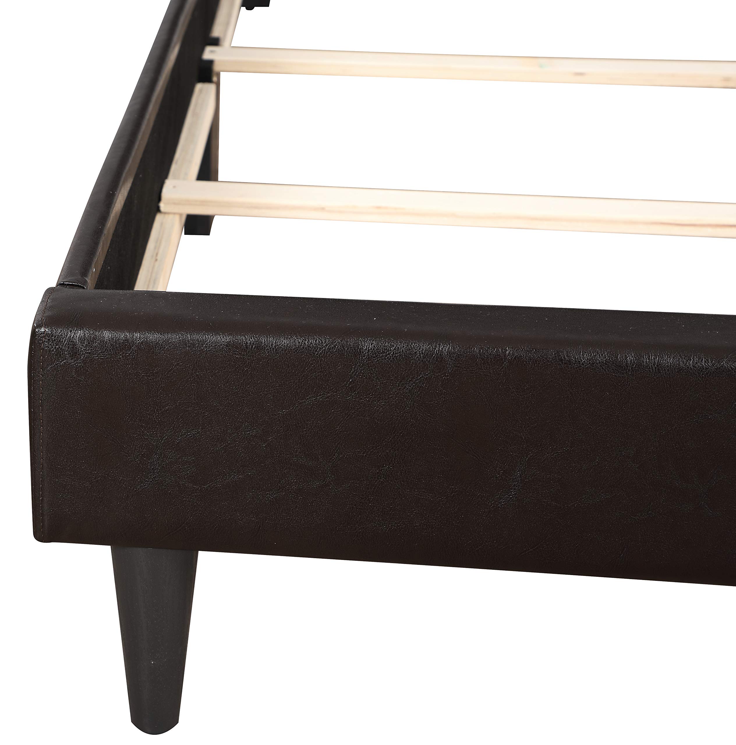 Glory Furniture 1116-TB-UP Twin Size Bed Frame with Storage, Cappuccino Finish - All in One Box - Perfect for Small Spaces, Dorms & Guest Rooms