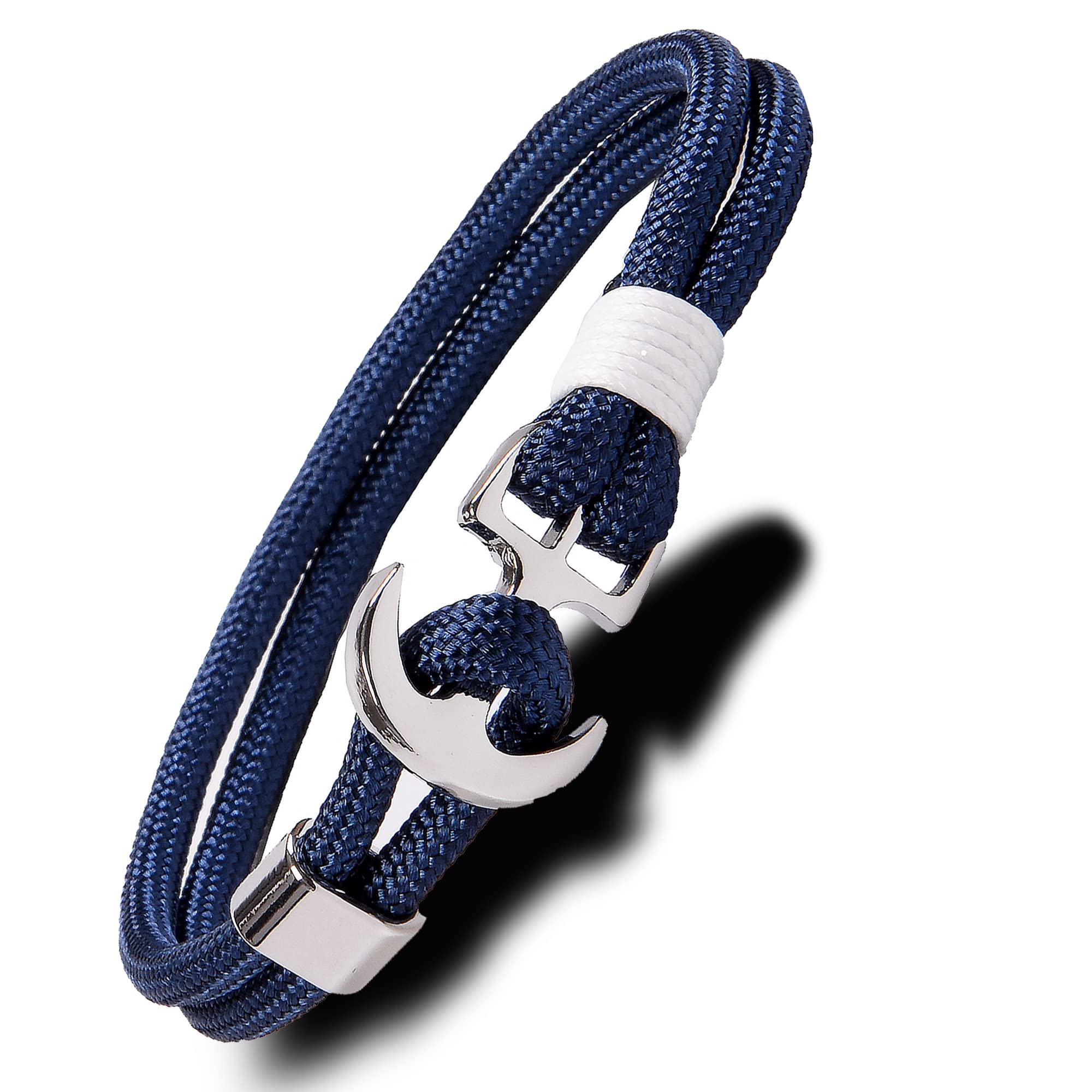 Vintage Nautical Rope Anchor Bracelet for Men & Women - Adjustable Cuff Wristband - Perfect for Beach, Boating & Outdoor Adventures