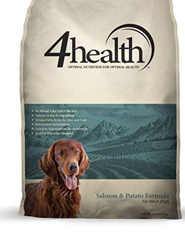 4Health Salmon & Potato Formula Adult Dry Dog Food - 5 lb Bag, Grain-Free & High Protein for Healthy Skin & Coat - Perfect for Sensitive Stomachs & Allergies - Ideal for Indoor & Outdoor Active Dogs