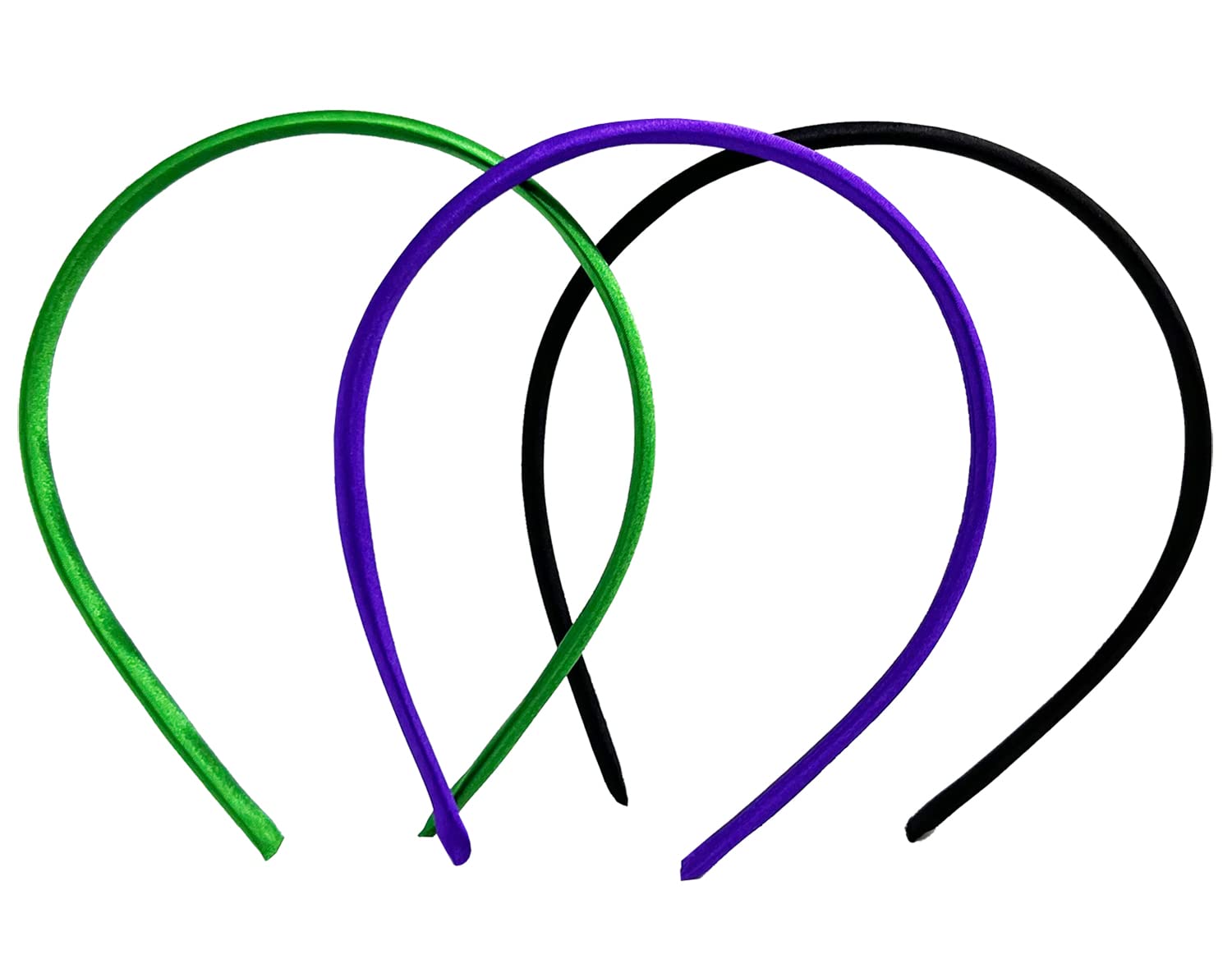 SciCent Women's Hair Accessories - 3PCS Colorful Fabric Covered Thin Hard Headbands, Elastic Hair Hoops for Women & Girls | Perfect for Workouts, Yoga, Sports & Everyday Styling