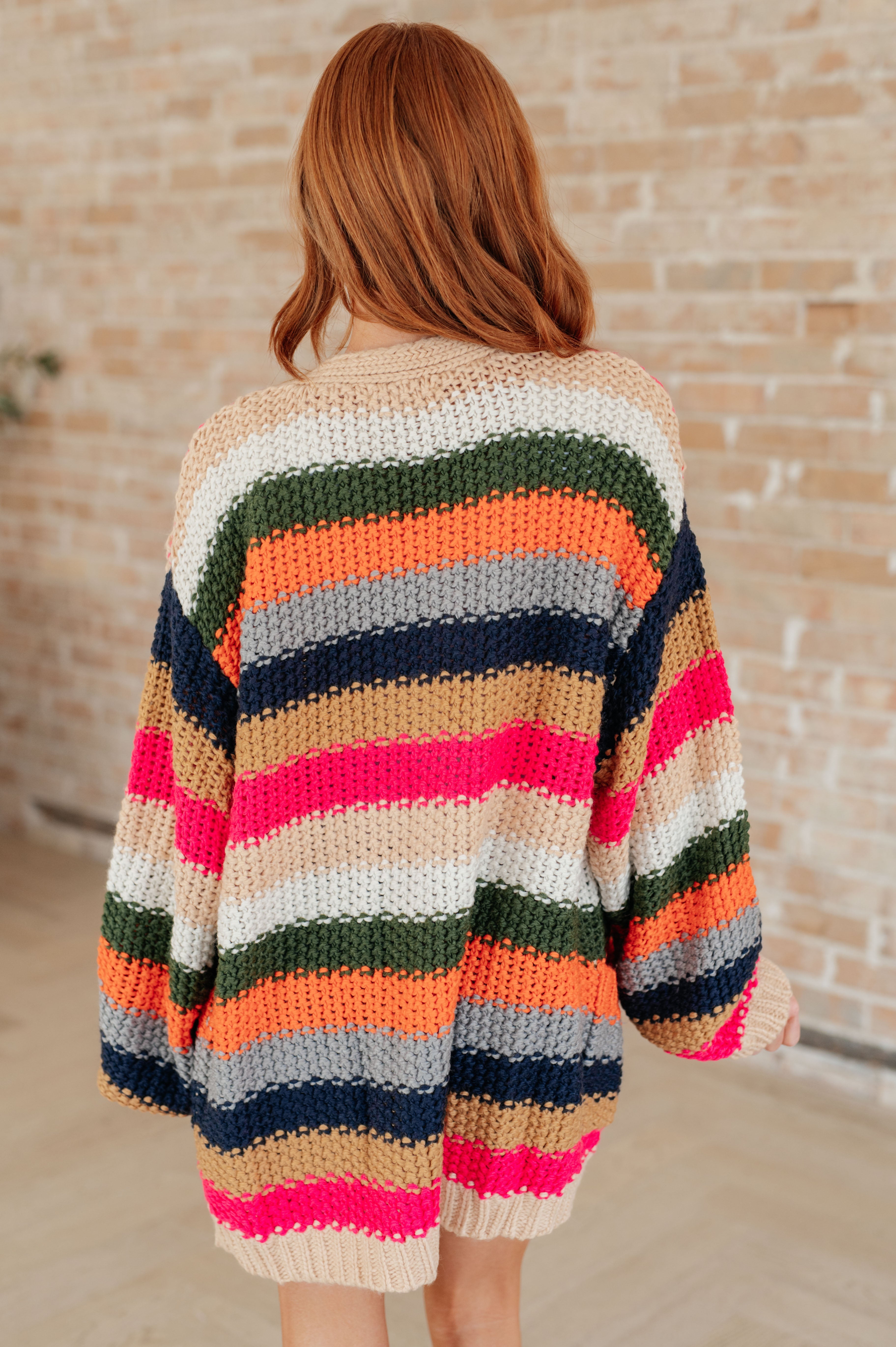 Life in Technicolor Knit Cardigan for Women - Soft & Stylish Open Front Sweater | Perfect for Fall, Winter & Cozy Outfits