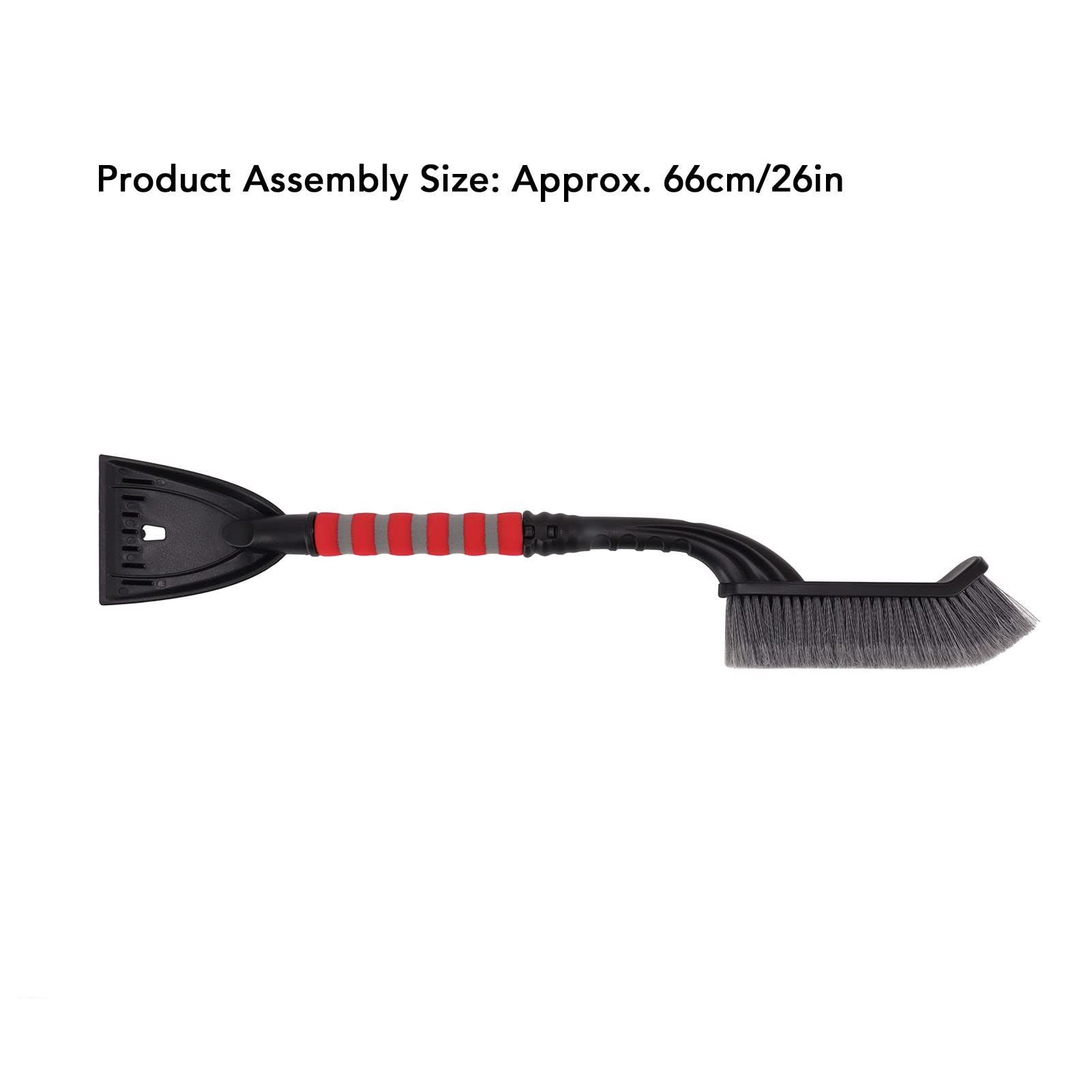 Snow Brush & Ice Scraper for Cars - Cold Resistant (Gray/Red) for Winter Driving