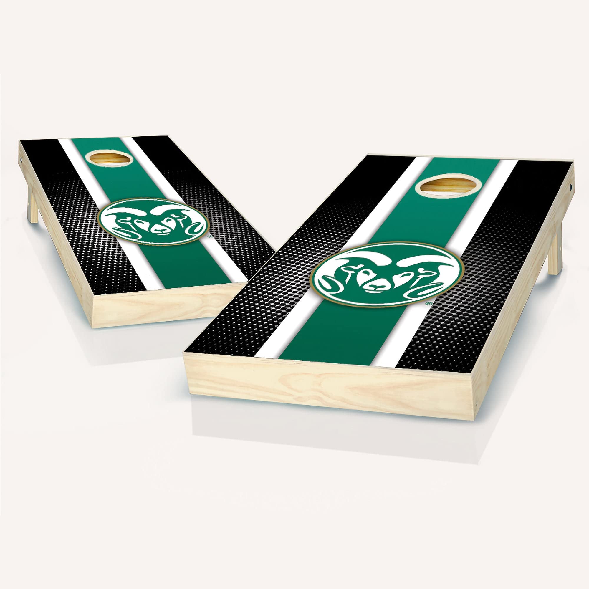 Colorado State Stripe Cornhole Game Set - 2 Wooden Boards & 8 Bean Bags for Outdoor Tailgating, Backyard Parties, and BBQ Events - Premium Regulation Size Cornhole Set with Carrying Case