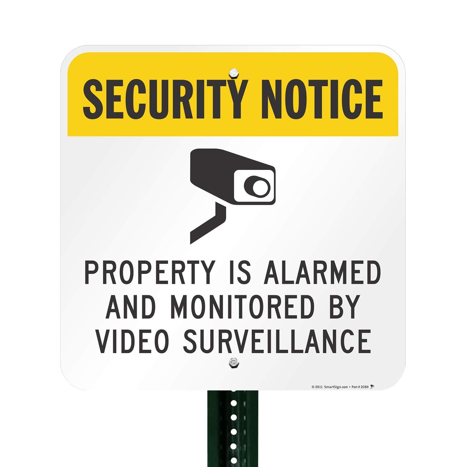 SmartSign 'Property Is Alarmed And Monitored by Video Surveillance' Sign - 18