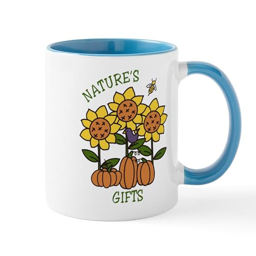 White/Blue Inside - Natures Gifts Mug