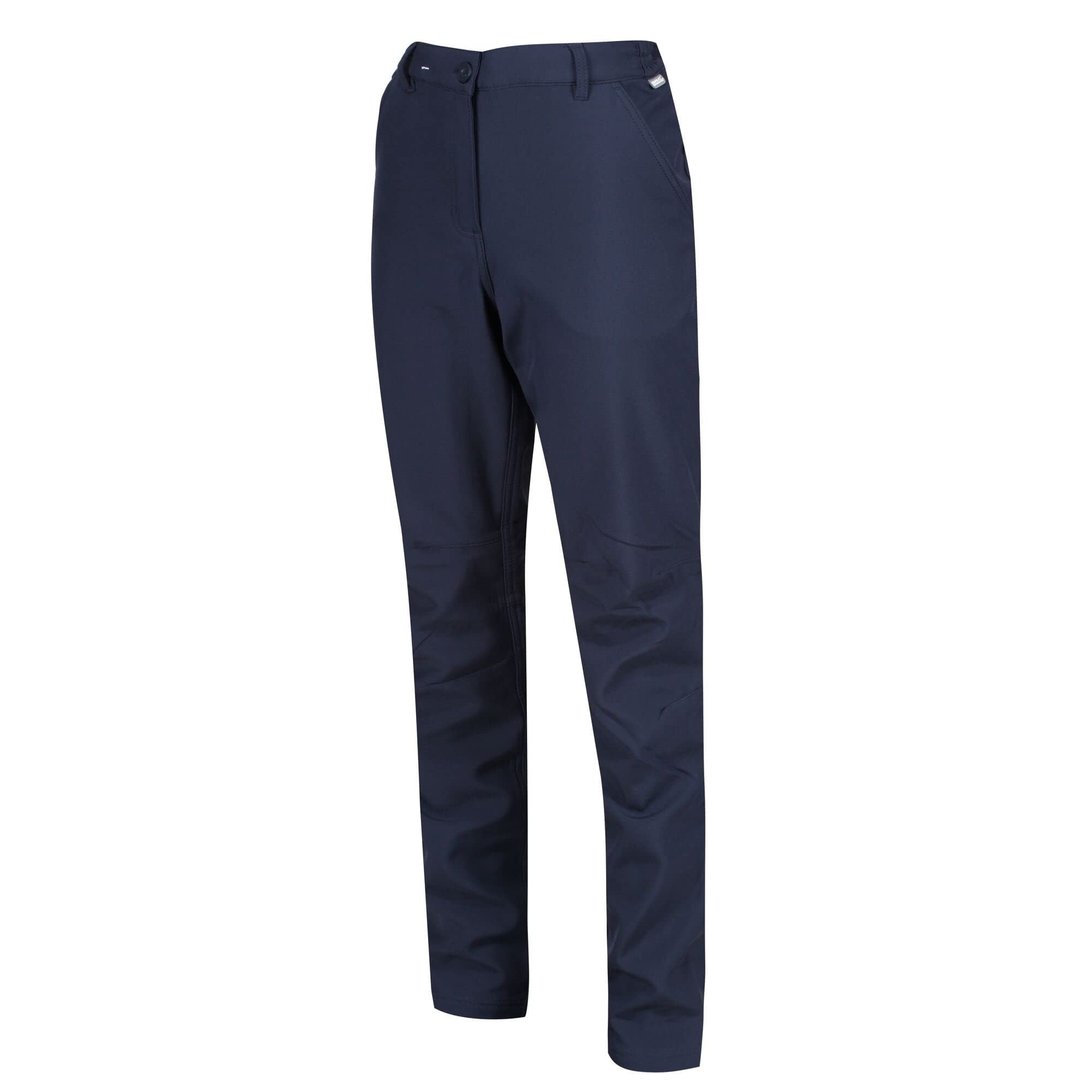 Women's Fenton High-Waisted Navy Blue Trousers - 18