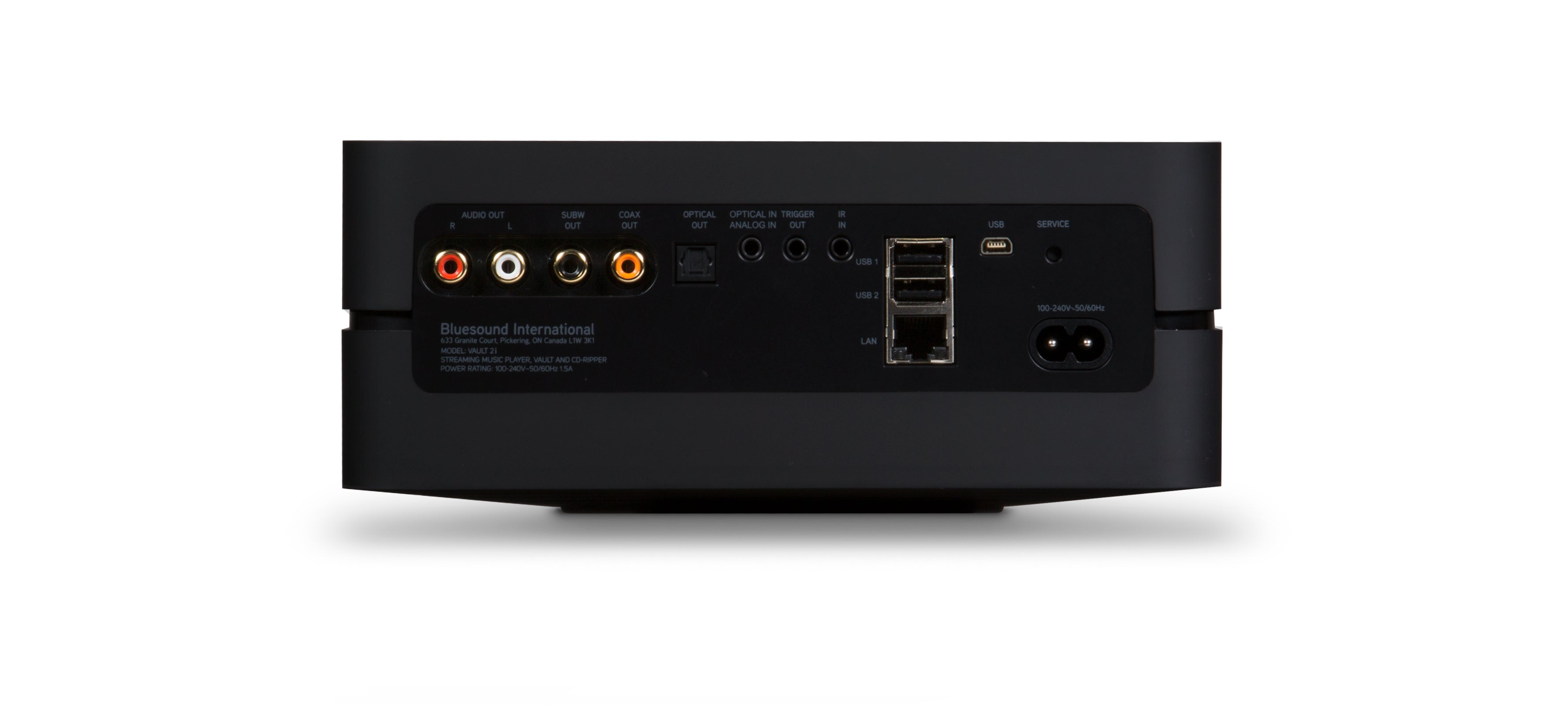 Bluesound VAULT 2i Hi-Res Digital Music Streamer & Storage - Wireless Audio System for Home, Multi-Room Streaming & Lossless Music Playback | Perfect for Audiophiles & Smart Home Integration