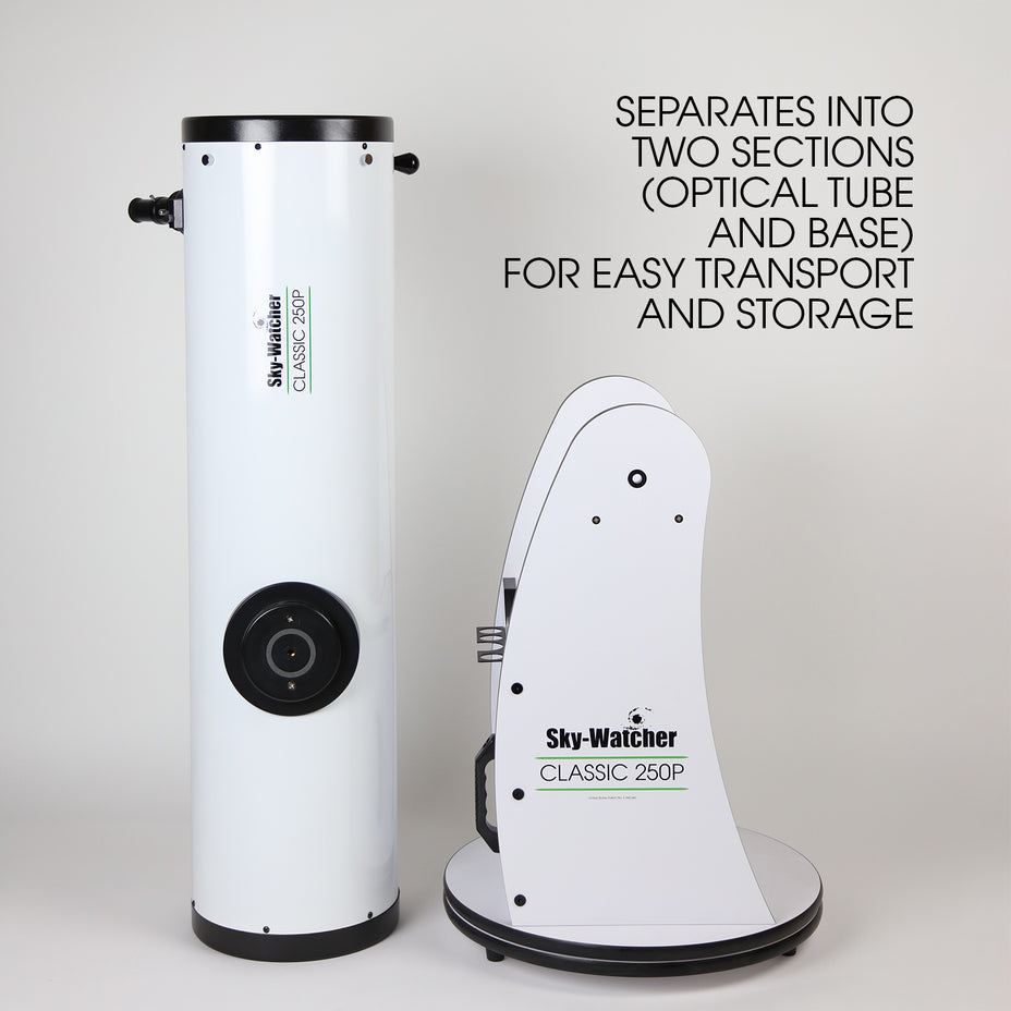 Sky Watcher Classic 250P Dobsonian Telescope - 10 Inch Aperture for Deep Space Observation | Stargazing, Astronomy, Astrophotography | Perfect for Backyard Viewing and Celestial Events