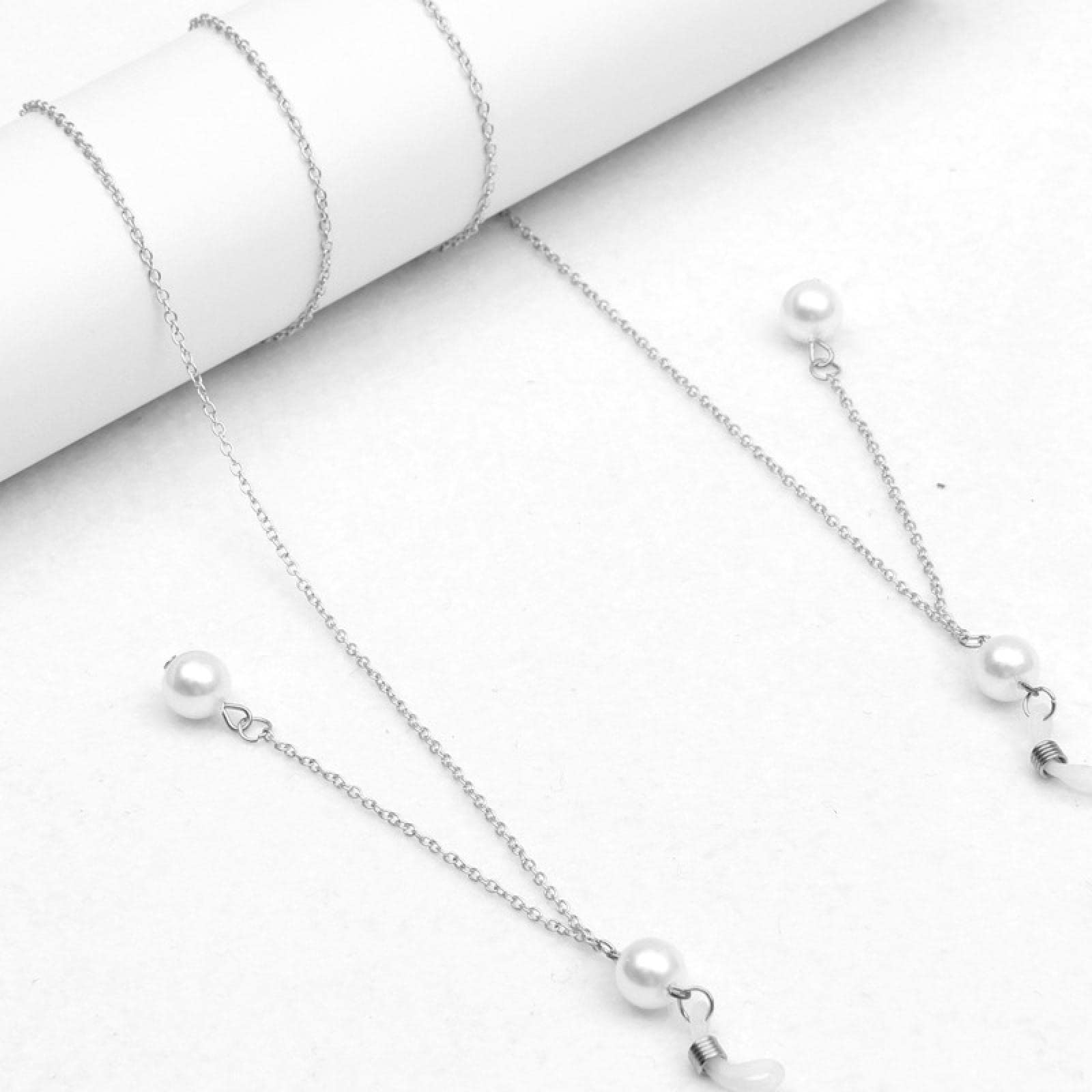 Pearl Glasses Chains for Women - Retro Metal Eyewear Lanyard for Sunglasses & Reading Glasses
