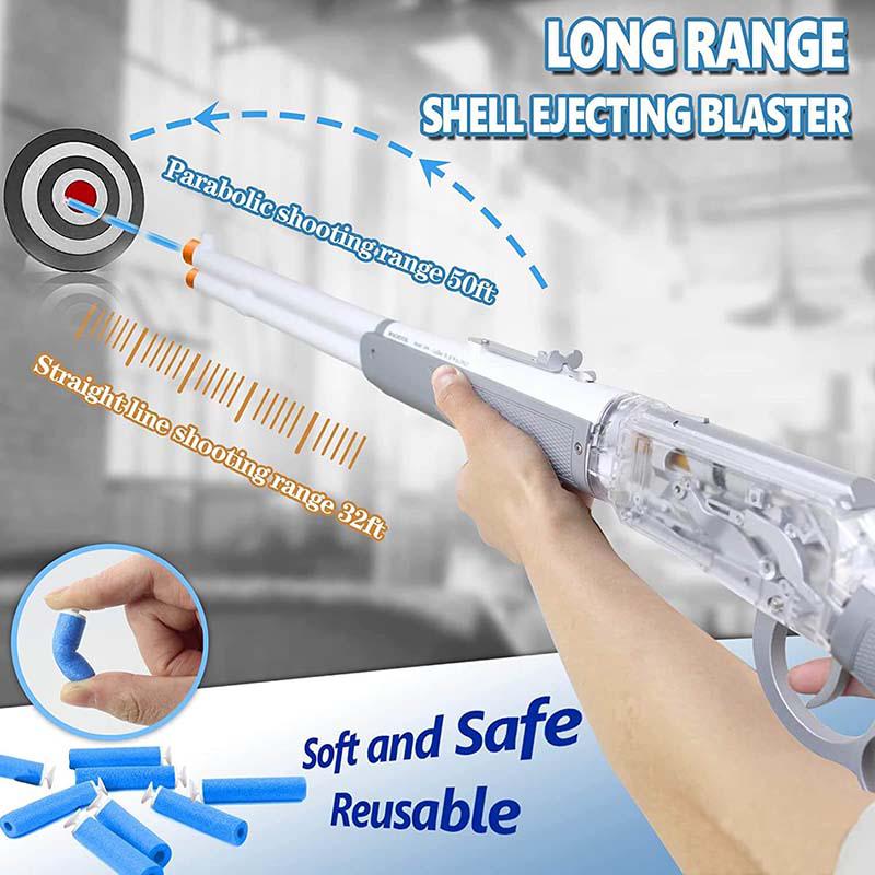 Winchester M1894 Shell Ejecting Lever Action Dart Blaster Toy - US Stock - Realistic Replica for Outdoor Games, Nerf Battles & Collectors
