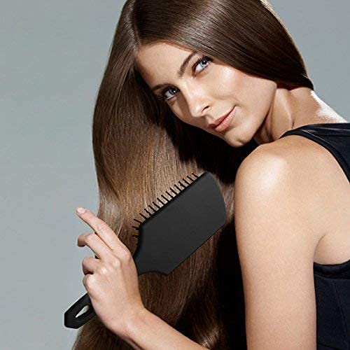 Best Flat Hair Brush for Women - Detangling Hair Brush for Curly Hair with Ultra-Soft IntelliFlex Bristles - Removes Dirt, Excess Oils & Impurities - Includes Braid Maker - Perfect for Daily Styling, Salon Use & Travel