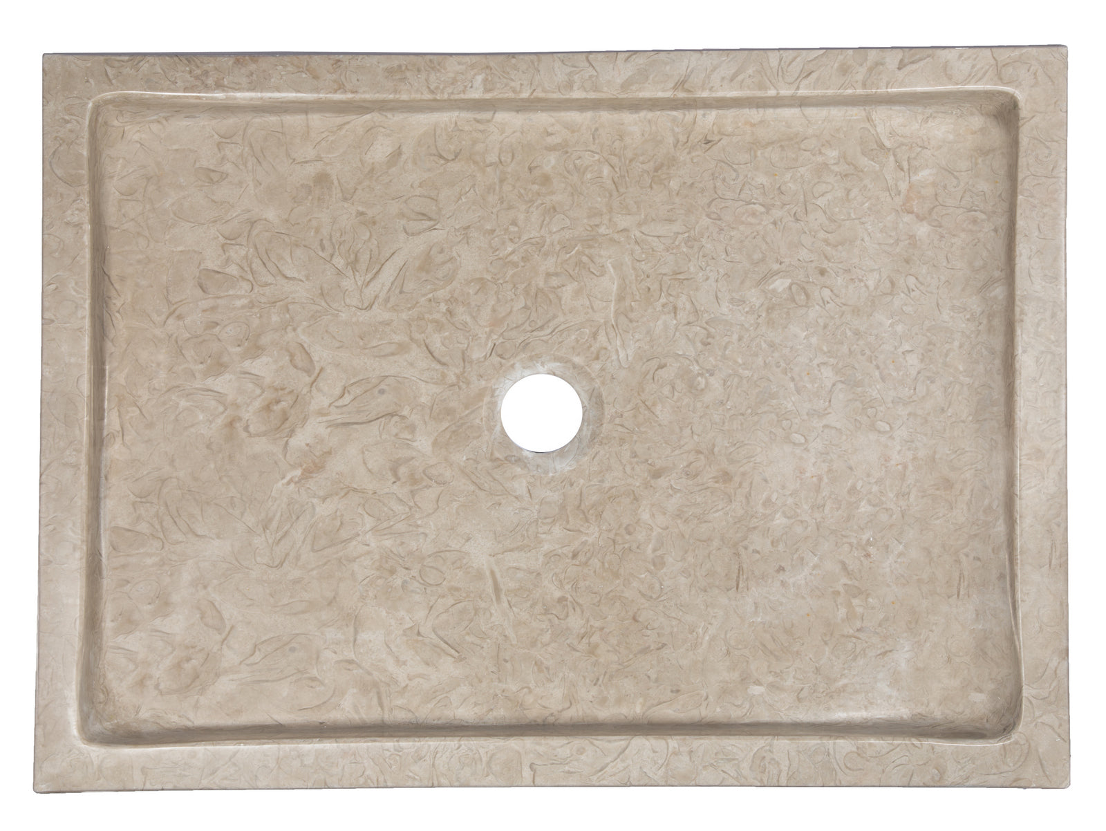Luxury Rectangular Infinity Pool Sink - Premium Polished Penny Grey Marble for Modern Bathroom & Spa | Elegant Vanity Basin for Contemporary Home Design