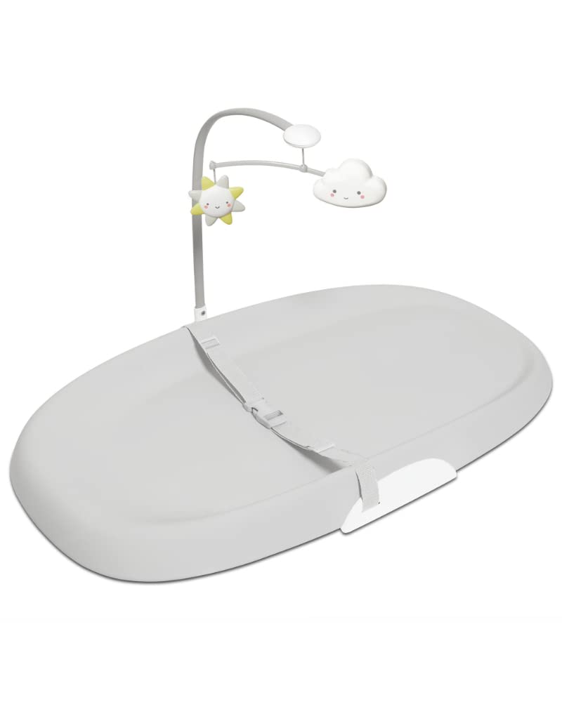 Skip Hop Baby Changing Pad with On-The-Go Wipes Dispenser - Waterproof & Portable Diaper Changing Mat for Nursery, Travel & Home Use | Soft & Easy to Clean | Perfect for Baby Registry & New Parents