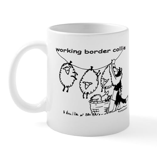 White - Working Border Collie Mug