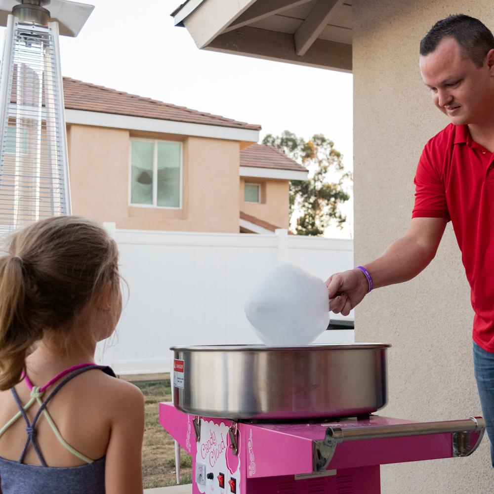 Funtime FT1000 Commercial Cotton Candy Machine - Hard Candy Floss Maker Cart for Parties, Events & Carnivals | Perfect for Birthday Celebrations, Fairs & Concessions