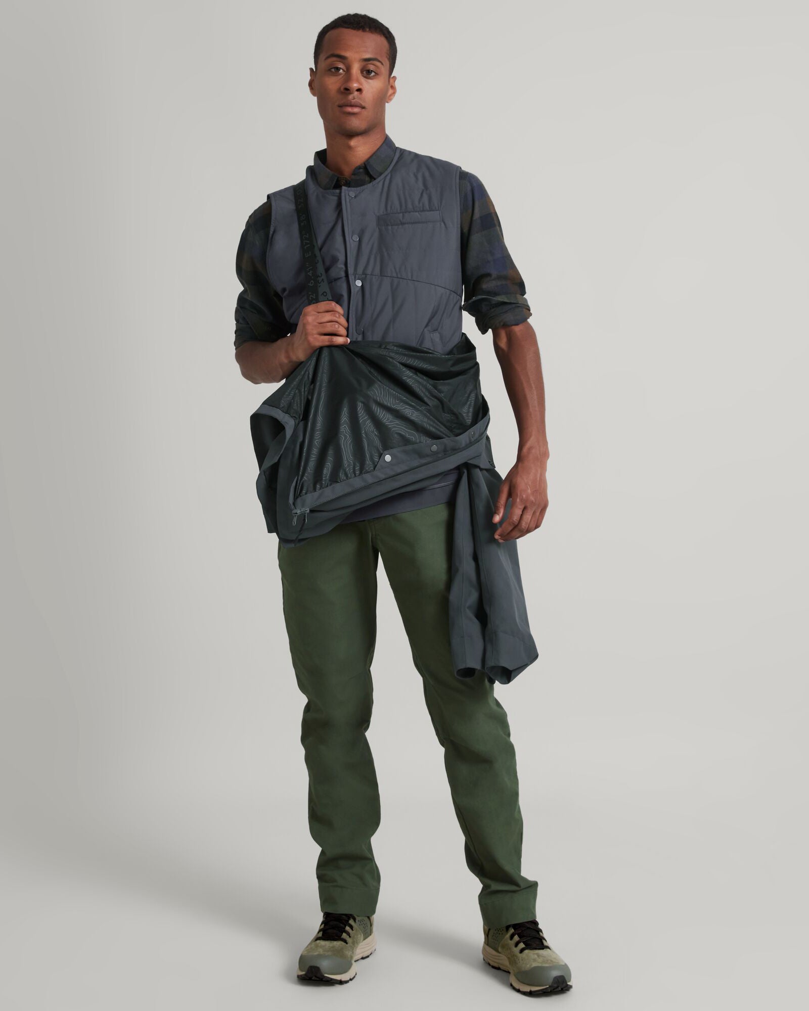 Amphi 2L Men's 3-in-1 Waterproof Parka Jacket - Graphite Color for Outdoor Hiking, Camping & Winter Activities