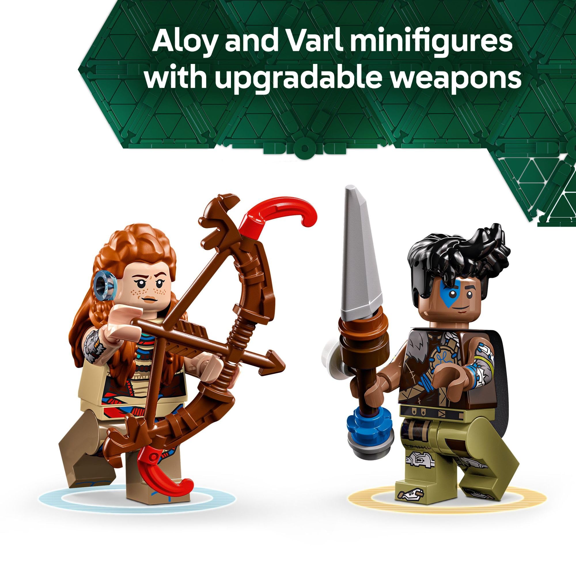 LEGO Horizon Adventures Aloy & Varl vs. Shell-Walker & Sawtooth Building Set - Creative Construction Toy for Kids Ages 9+ - Perfect Gift for Horizon Zero Dawn Fans - 77037 - Great for Playtime, Collecting, and Display