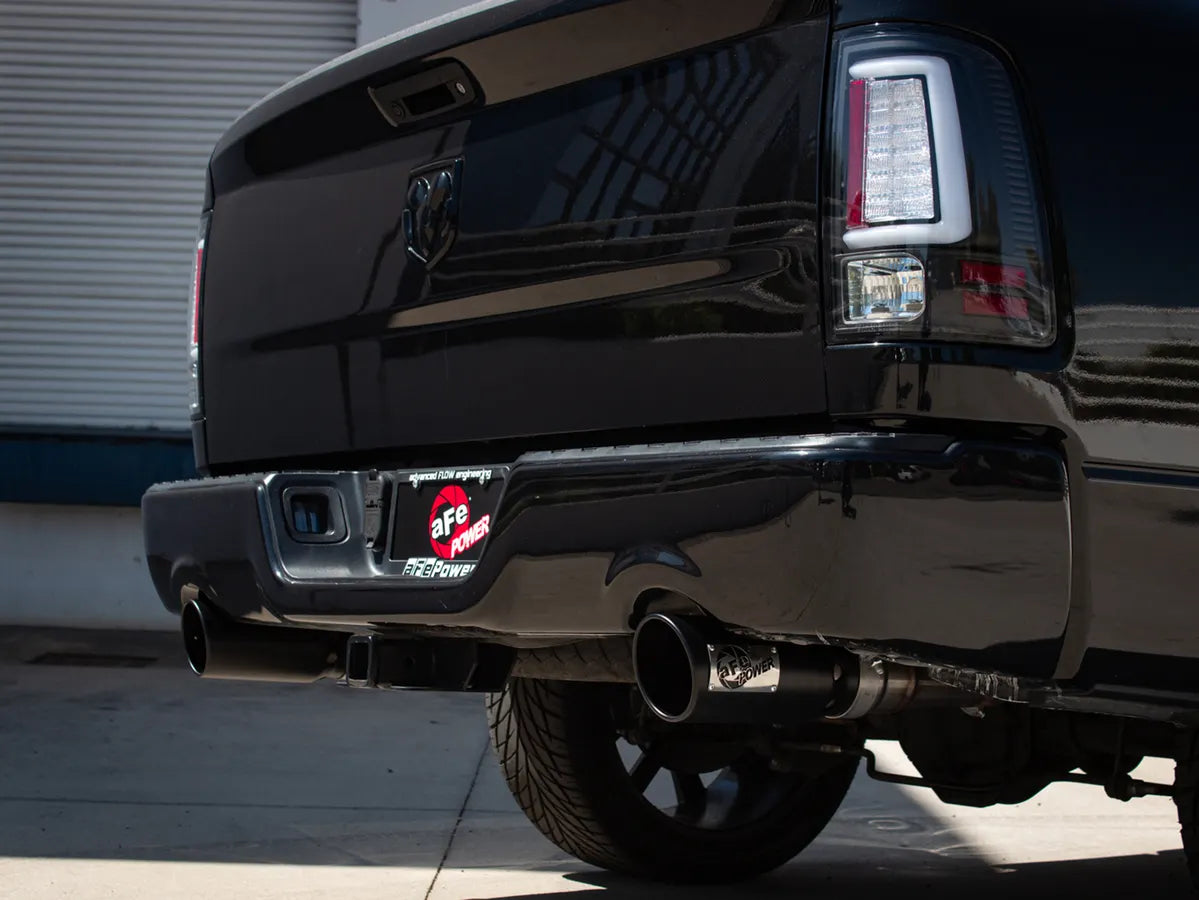 AFE Apollo GT Exhaust System with Black Tip for 2009-2018 Ram 1500 5.7L Hemi - High Performance Muffler for Enhanced Sound & Power - Perfect for Off-Roading & Towing