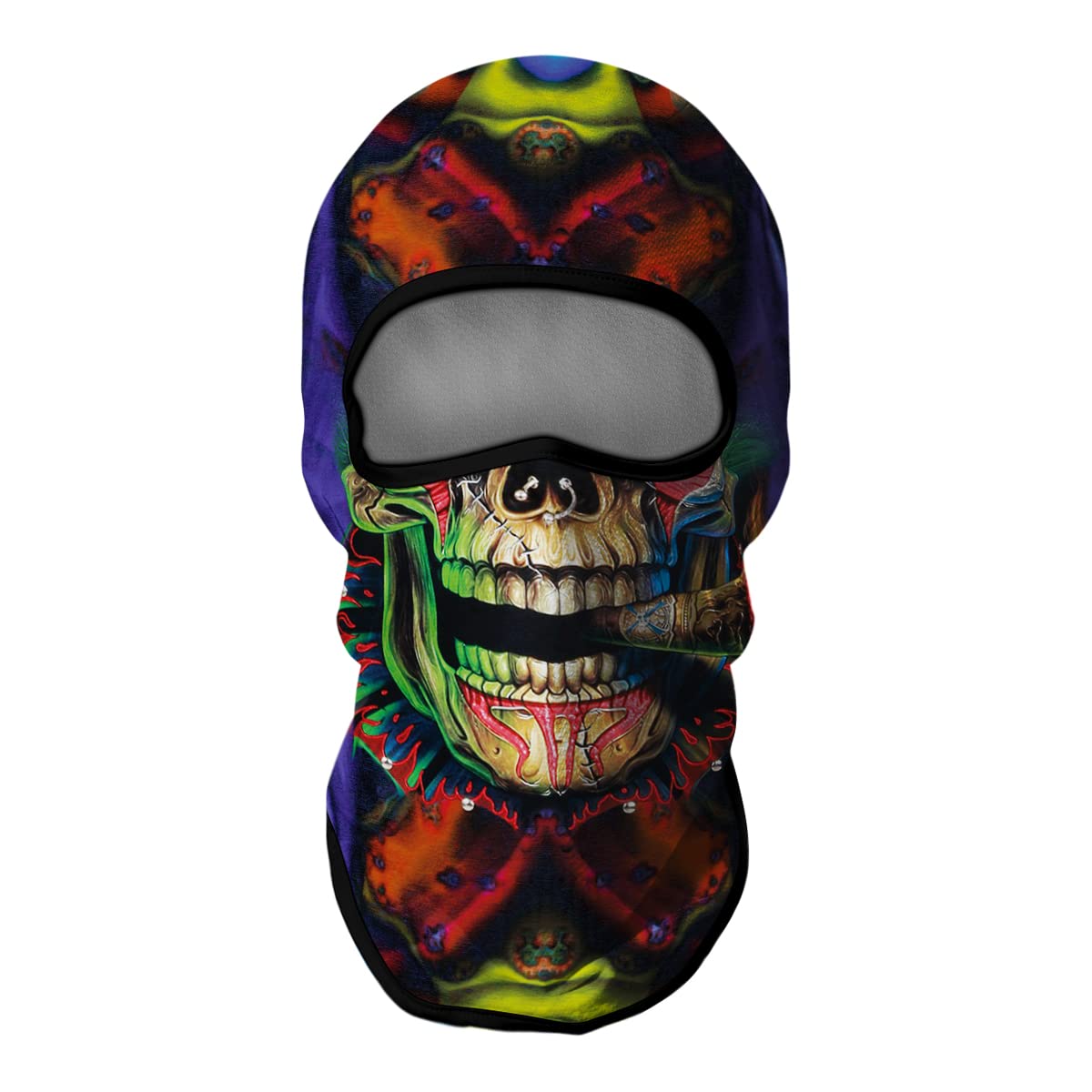 3D Skull Full Face Balaclava Mask - UV Sun Protection for Men - Motorcycle, Ski, Cycling, Fishing & Outdoor Activities - Warm & Breathable Winter Scarf for Cold Weather Adventures