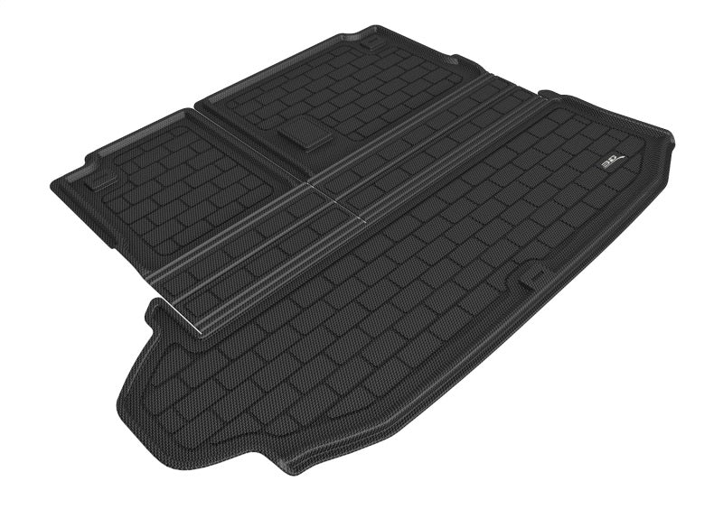 3D MAXpider Custom Fit Kagu Seat Back Protector & Cargo Liner for 2020-2021 Toyota Highlander (Non-Subwoofer Model) - Black | Durable Floor Mat for SUV, Pet Protection & Family Travel Accessories
