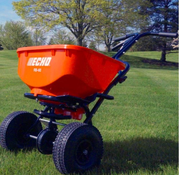 ECHO RB 60 Heavy Duty Broadcast Spreader - Professional Lawn & Garden Fertilizer Spreader for Large Yards, Farms & Commercial Use