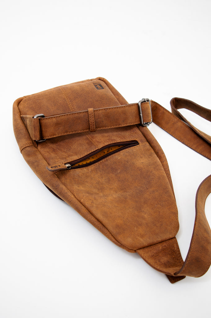 Premium Adrian Klis 2854 Sling Bag - Genuine Buffalo Leather Crossbody Bag for Men & Women - Perfect for Travel, Work & Everyday Use
