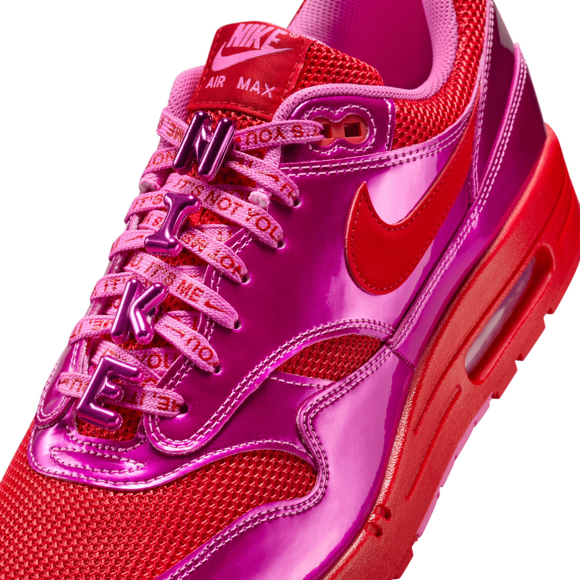 Nike Air Max 1 Premium Valentine's Day Edition - Playful Pink Women's Running Shoes for Valentine's Day Gifts & Casual Wear