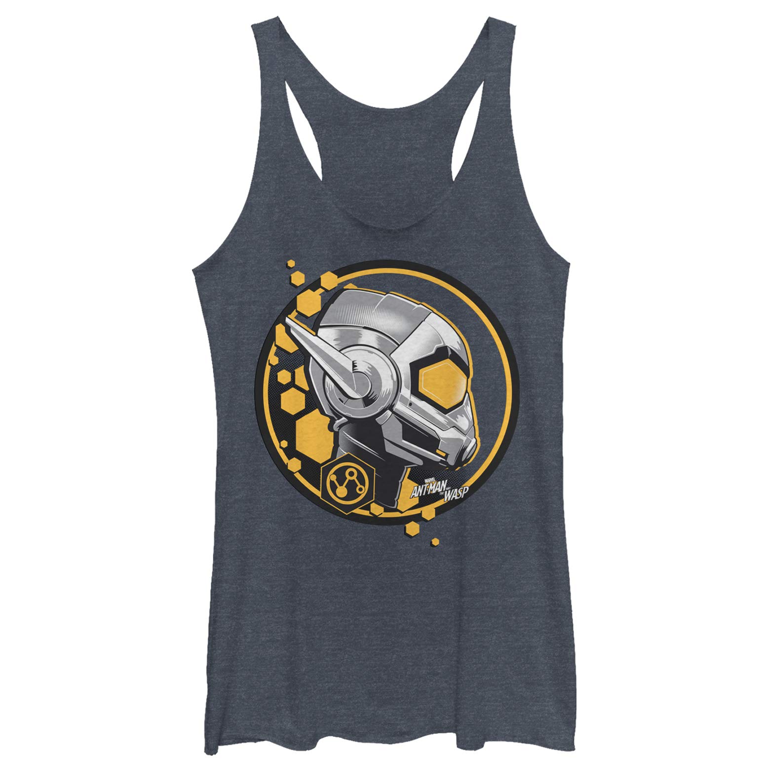Marvel Wasp Stamp Women's Racerback Tank Top - Superhero Graphic Tee for Fitness & Casual Wear | Gym, Running, Summer Outfits