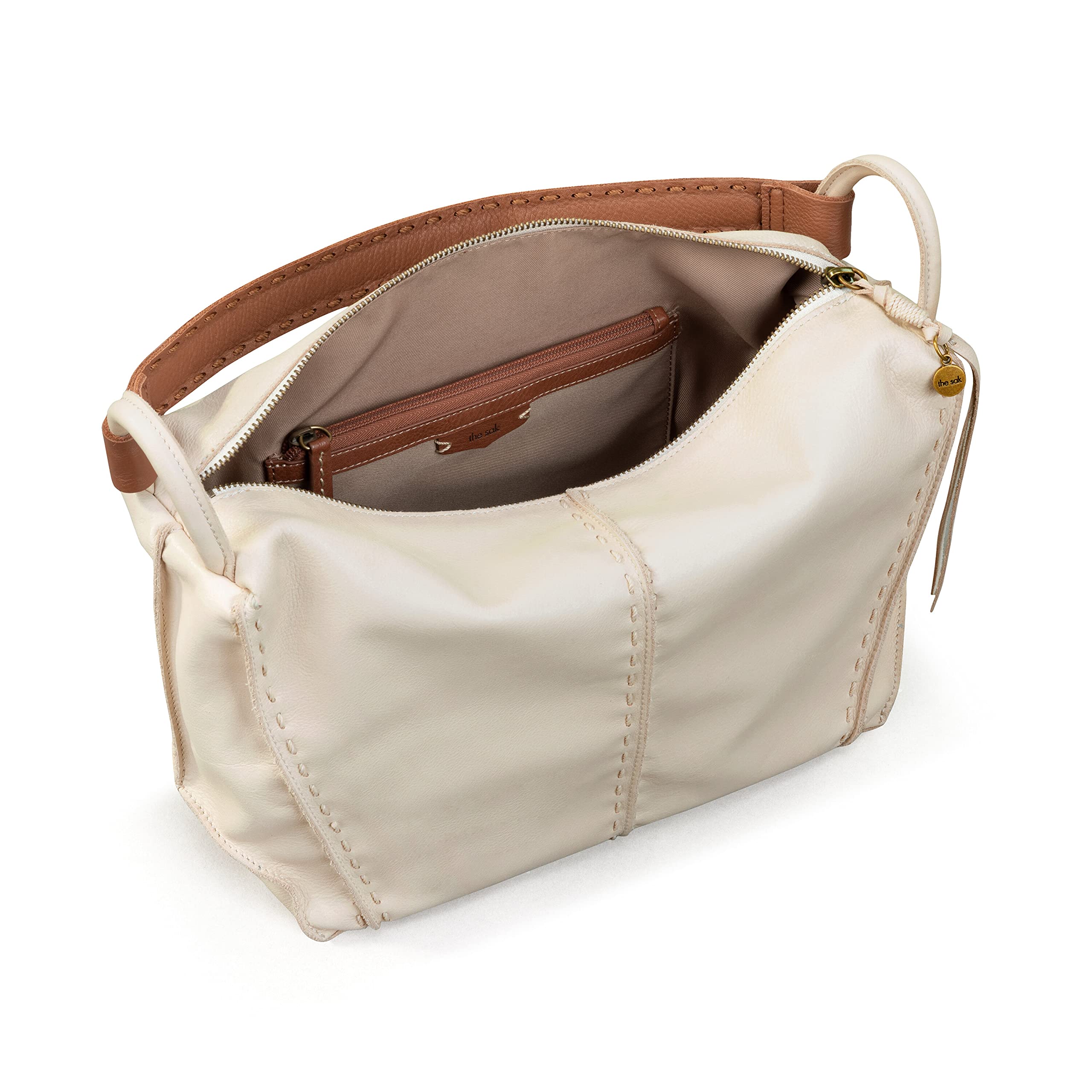 The Sak Los Feliz Genuine Leather Hobo Shoulder Bag for Women - Stylish & Durable Crossbody Purse for Work, Travel & Everyday Use