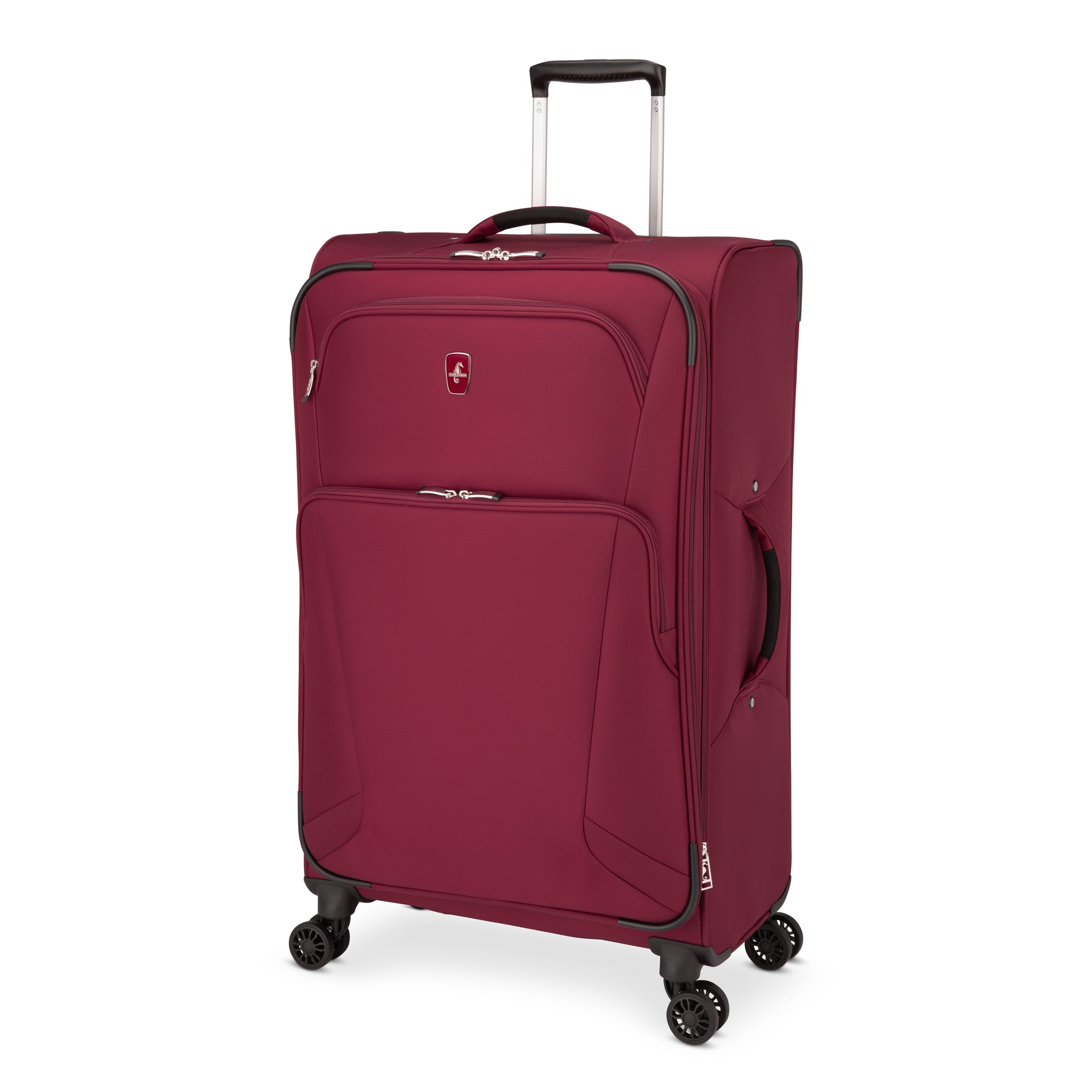 Atlantic Artisan III Spinner 3-Piece Luggage Set - Lightweight Expandable Suitcase with 360° Wheels for Travel, Business & Vacation (Black) - Perfect for Airplane Carry-On & Checked Bags