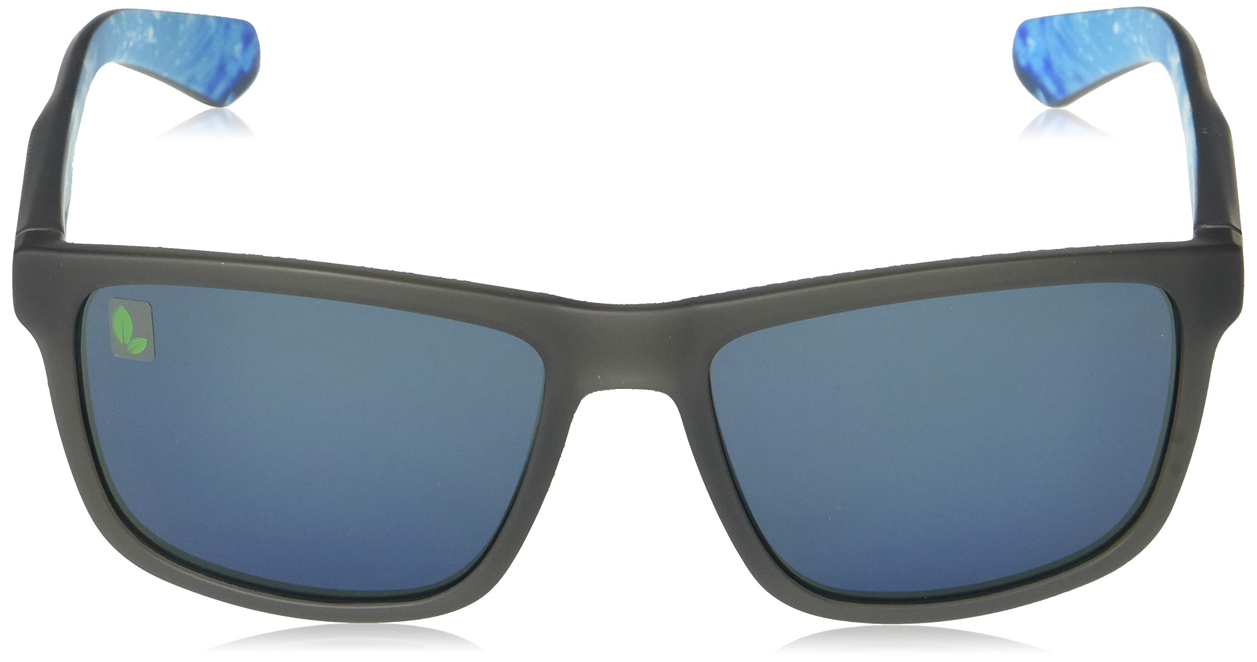 Dragon Unisex Reed Sunglasses - Matte Grey Frame with Permafrost Accents & LL Gun Blue Ionized Lenses | UV Protection, Lightweight Design for Outdoor Activities, Beach, Driving, and Fashion Statement
