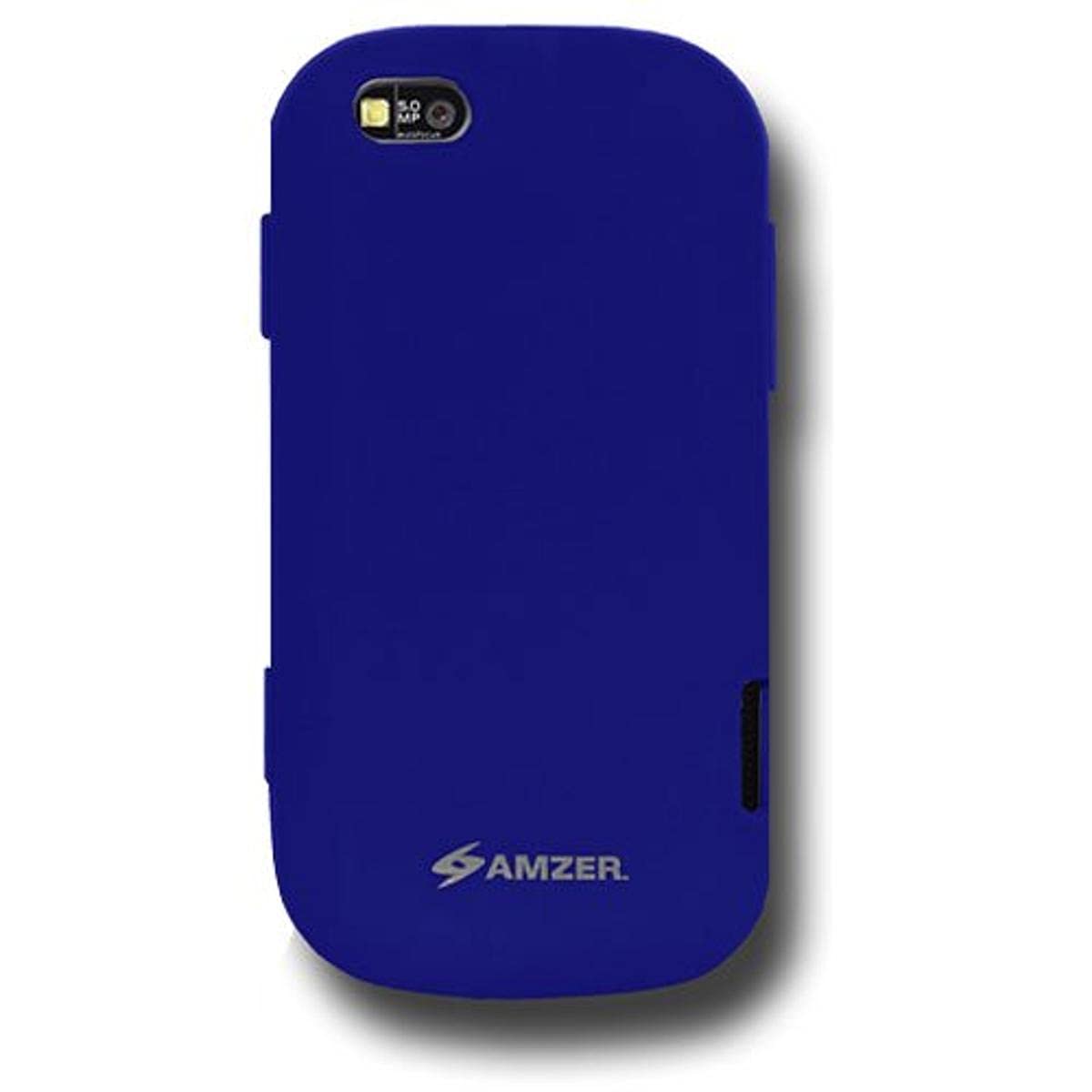 Amzer Blue Silicone Case for Motorola CLIQ XT MB501 - Soft Grip Protection for Daily Use