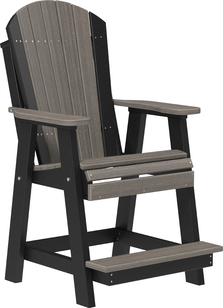 Premium Adirondack Balcony Chair - Durable Outdoor Patio Furniture for Relaxing - Perfect for Gardens, Decks, and Poolside Lounging