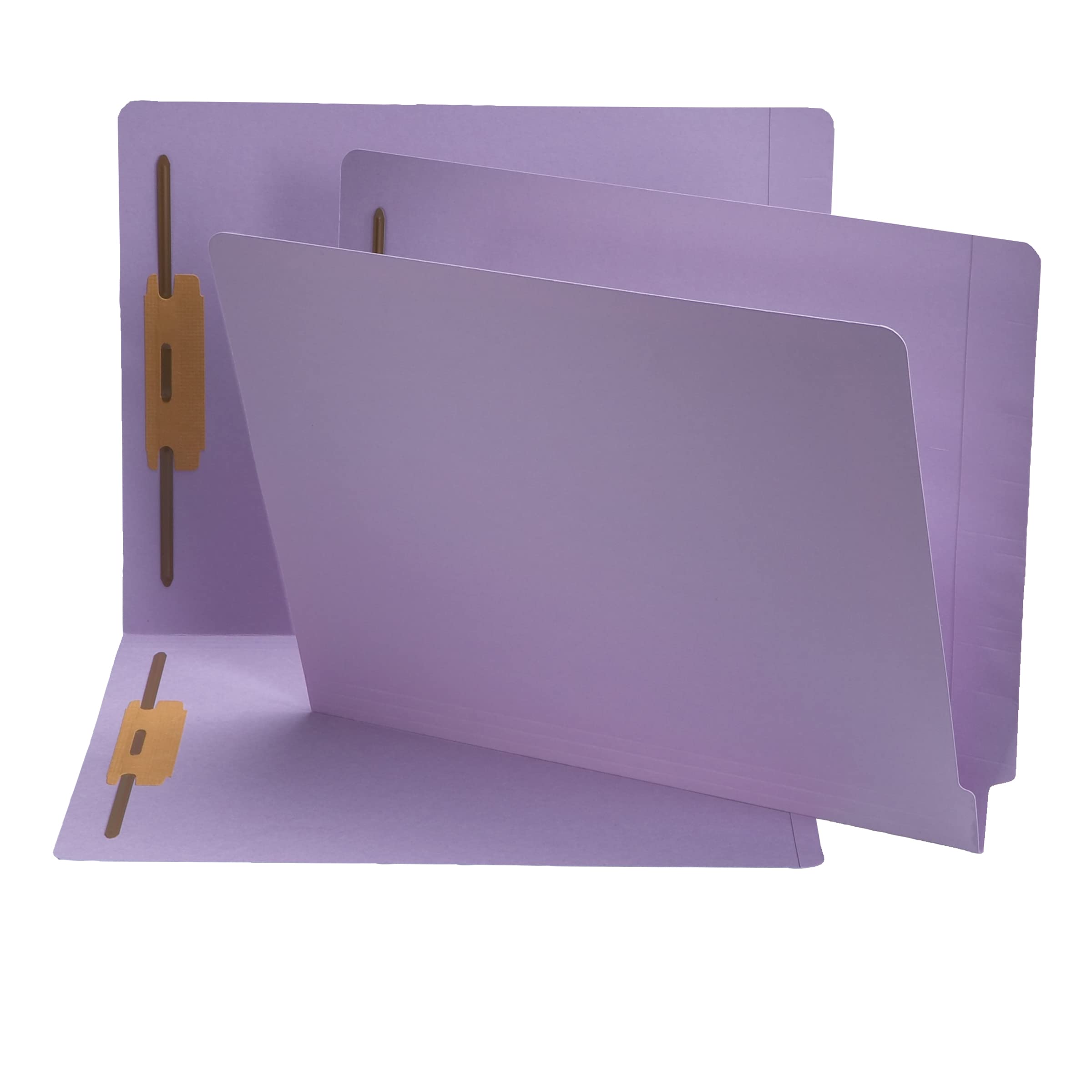 Smead End Tab Fastener File Folder - Shelf-Master® Reinforced Straight-Cut Tab, 2 Fasteners, Letter Size (8.5