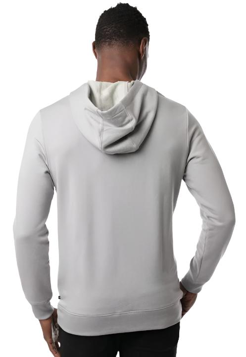 Travis Mathew Men's Cloud Hoodie - Lightweight Fleece Pullover Hooded Sweatshirt for Running, Gym & Casual Wear | Sleet Color