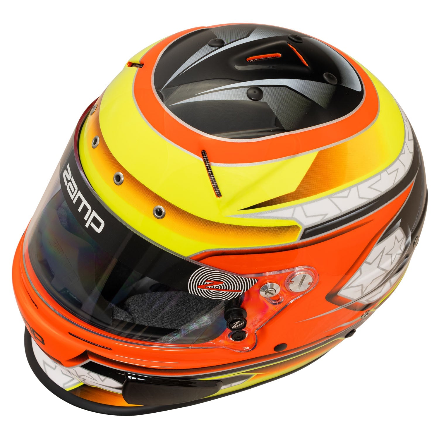 Zamp RZ 70E Switch Graphic Racing Helmet - FIA 8859 & Snell SA2020 Certified - Lightweight Full Face Motorcycle Helmet for Track Racing, Auto Cross & High-Speed Driving